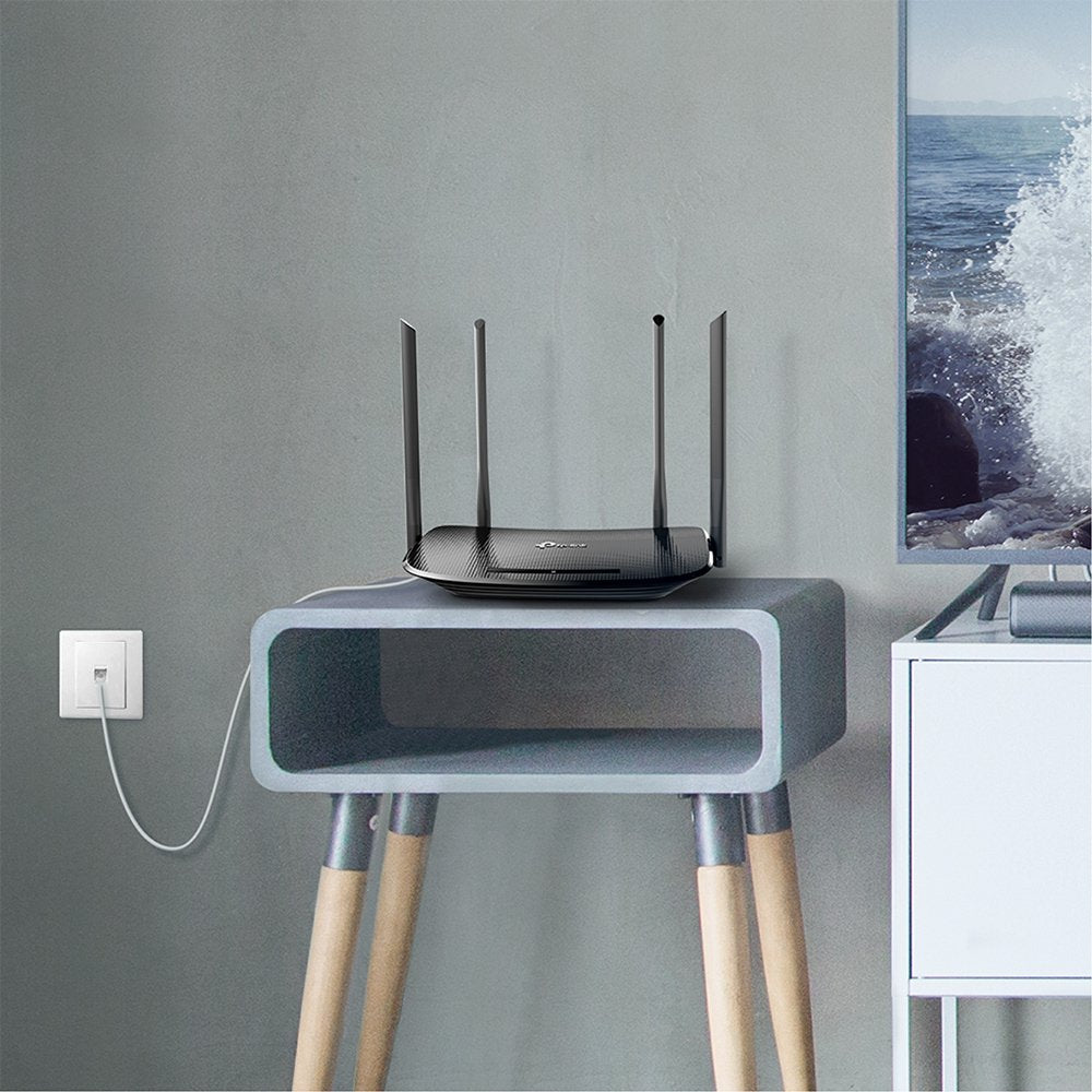 راوتر مودم لاسلكي VDSL وADSL AC1200 ارتشر VR300 من تي بي لينك - اسود