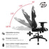 Furgle Gaming Chair Racing Style High-Back Office Chair w/PU Leather and Adjustable Armrests Executive Ergonomic Swivel Video Game Chairs with Rocking Mode & Headrest and Lumbar Support - Safqqa Egypt
