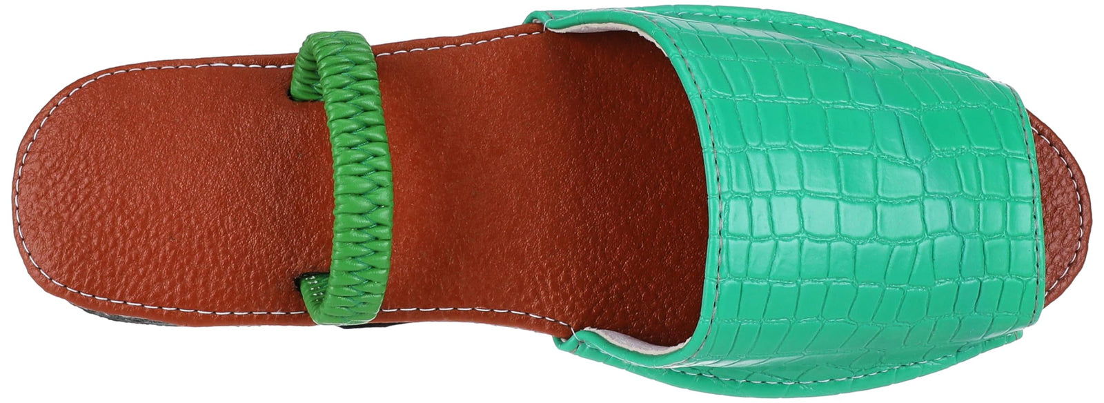 OX womens OX Faux Leather Slides For Women OX1036 Flip-Flop