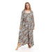 Kady Spaghetti Sleeves Zebra Long Dress For Women,Adjustable straps for a personalized and comfortable fit. - Safqqa