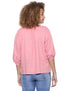 Splash Basic Mandarin Collar Front Button Three Quarter Sleeves Blouses for Women - Safqqa Egypt