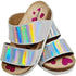 Bellino Wide Sole Double Strap Slides for Girls