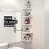 Greenco Corner Shelf – 5-Tier Floating Wall Shelves