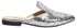 U By Misura Sequin Notched Vamp Almond Toe Mule for Women - Silver