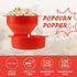 KASTWAVE Silicone Microwave Popcorn Popper Red BPA Free Collapsible