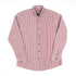 FireWood Shirt For Men Burgundy and white striped Comfortable fit suitable for casual and semi-formal wear