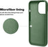 Cordking Designed for iPhone 13 Pro Max Case, Silicone Ultra Slim Shockproof Protective Phone Case with [Soft Anti-Scratch Microfiber Lining], 6.7 inch, Fluorescent Green