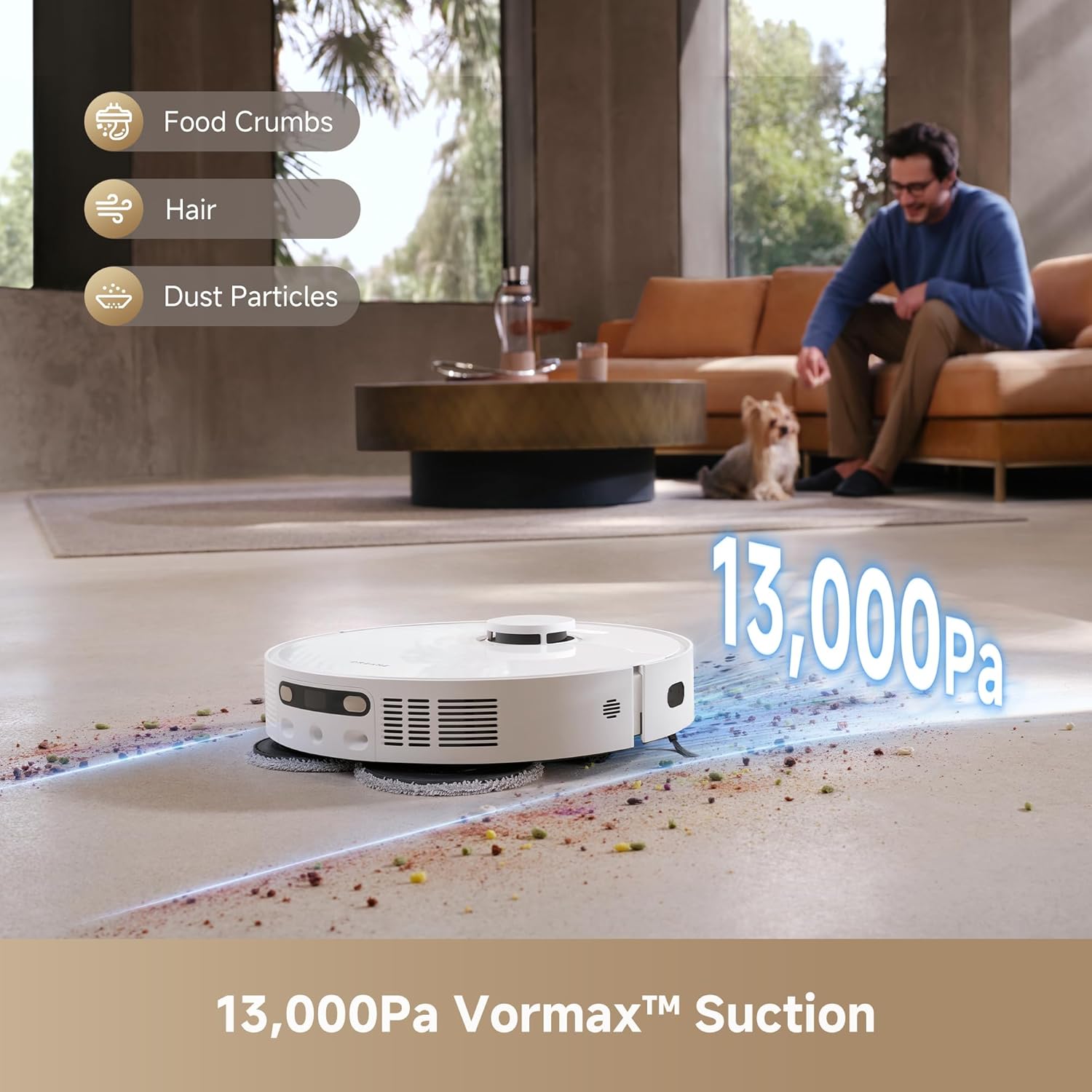Dreame D20 Ultra Robot Vacuum & Mop 13000Pa Self-Cleaning Auto-Empty White – Safqqa Egypt