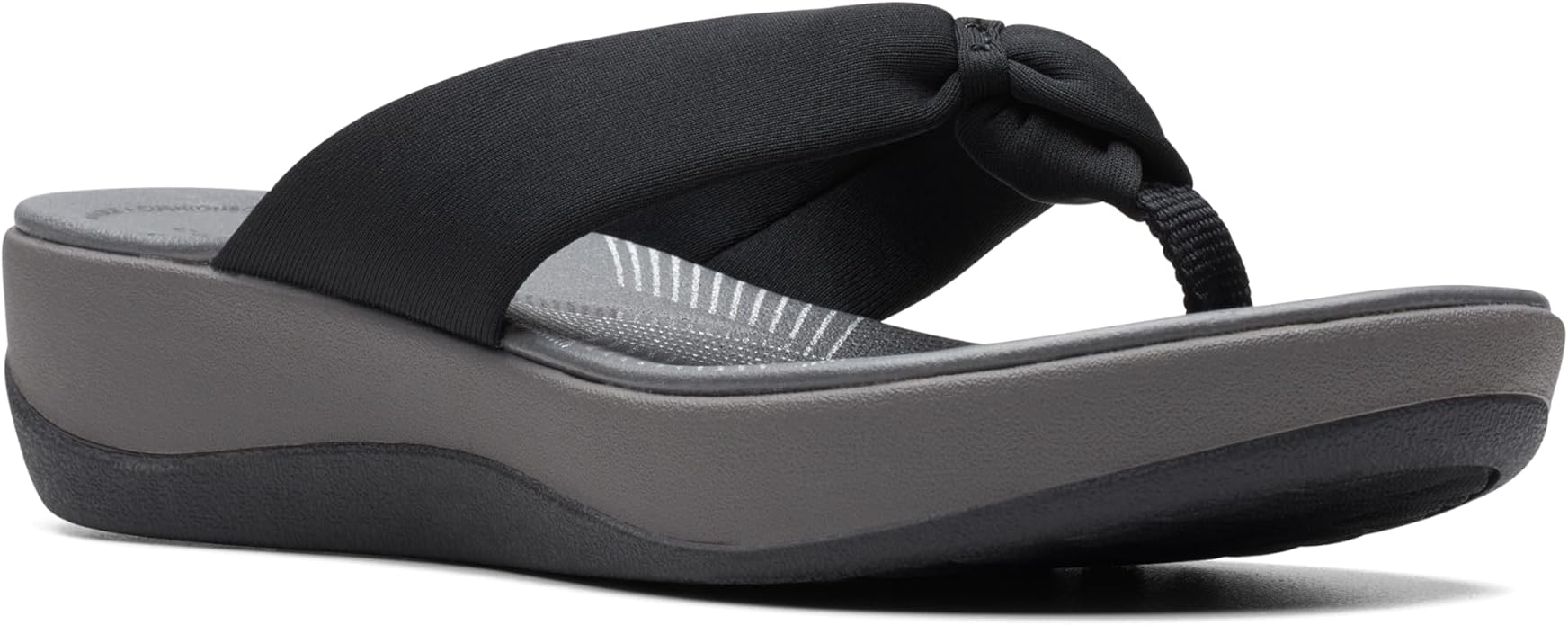 Clarks Women Slippers Black Grey Comfortable Casual Everyday Wear – Safqqa Egypt