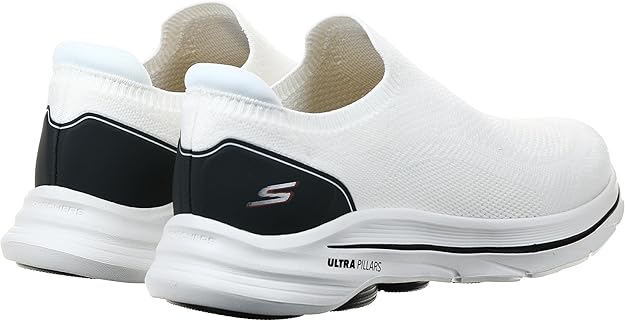 Skechers Men Running Shoes White Lightweight Sports Shoes