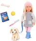 Our Generation Kids Meagan Play Doll with Pet and Accessory Set - 18-inch/46 cm Doll