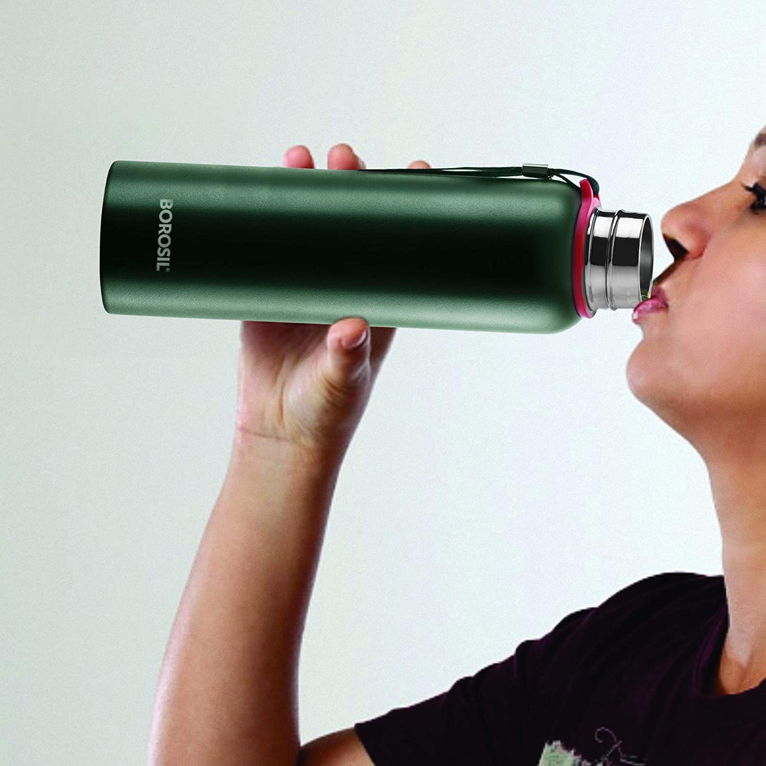 Borosil Hydra Trek 850ml Vacuum Insulated Flask – Stainless Steel