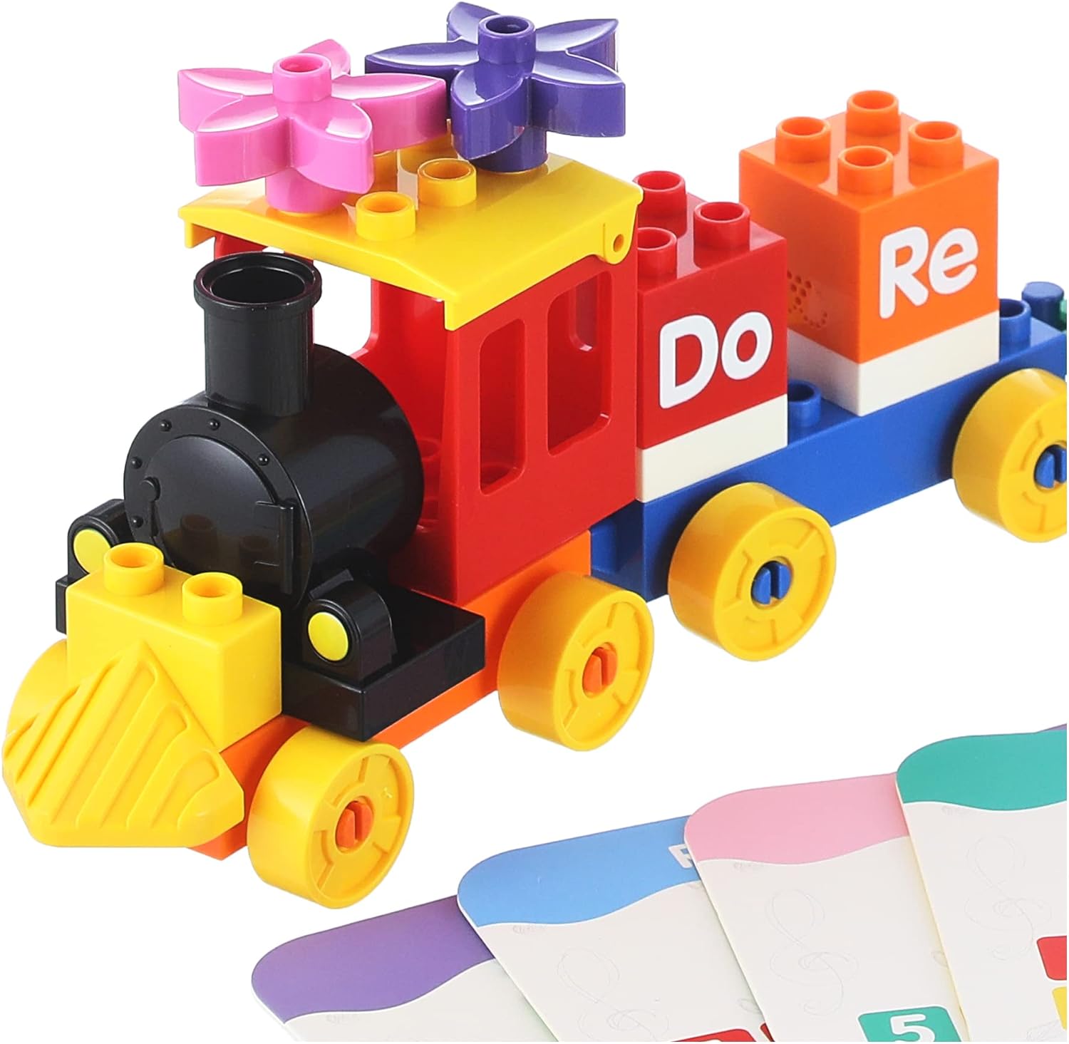 Dubie 414 Musical Train Shaped Building Blocks - 25 Pieces