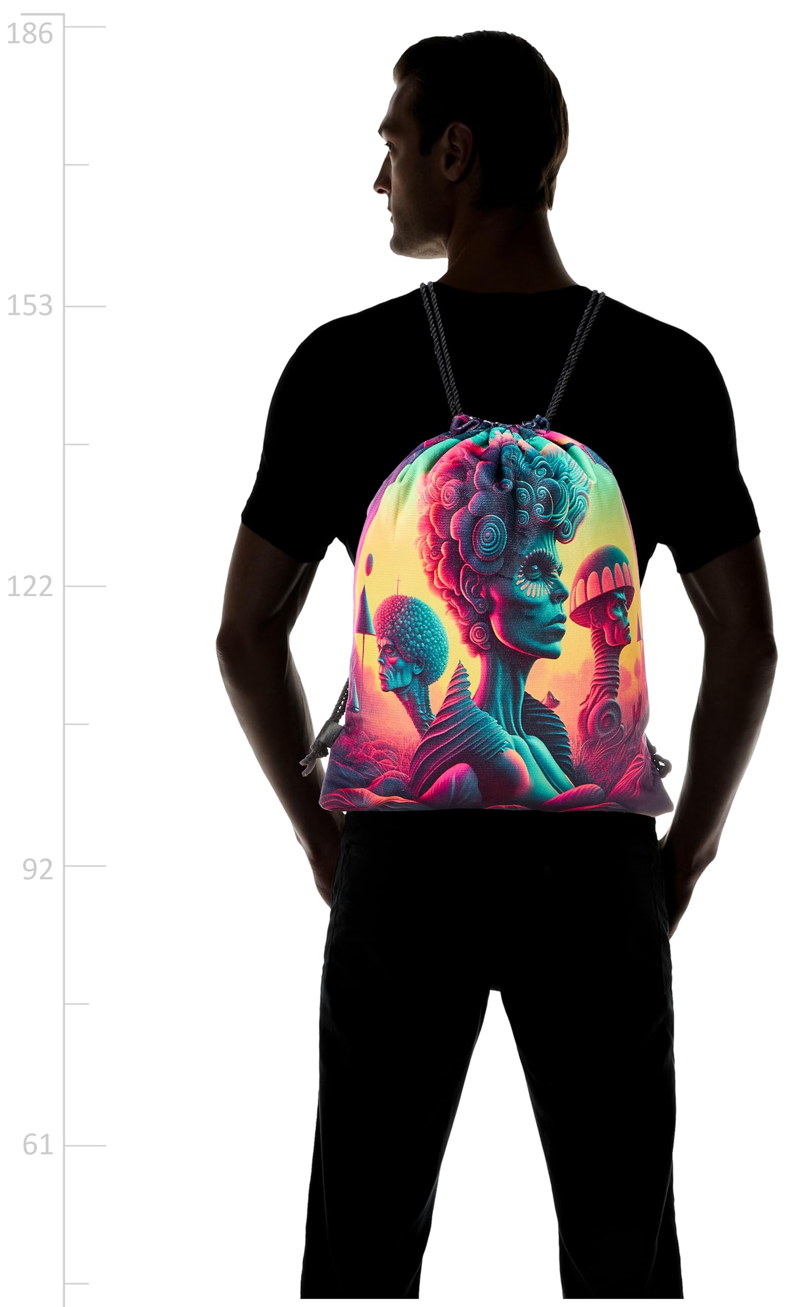 TAT DRAWSTRING BAG - 784, MultiColor, Large