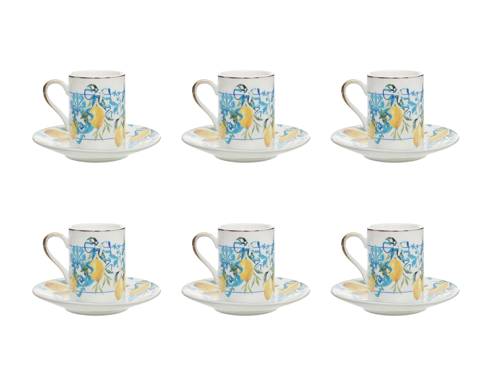 Neoflam Porcelain Coffee Cup Set – 90ml, Elegant and Durable