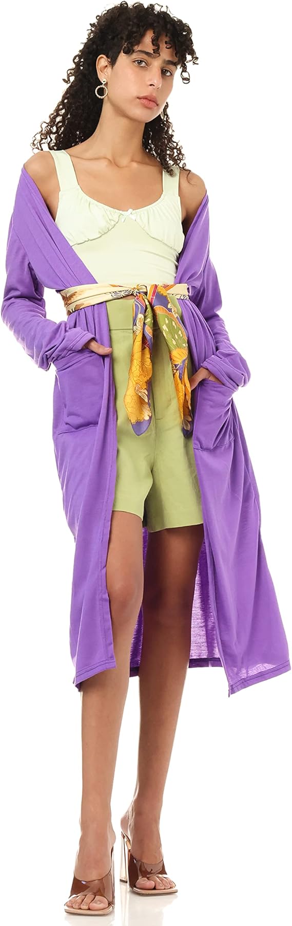 كارديغان Jamila مفتوح من الأمام للنساء، مريح وأنيق ومصمم للاستخدام اليومي. مصنوع من مواد ناعمة وقابلة للتهوية يوفر الدفء مع إحساس خفيف عند الارتداء. 