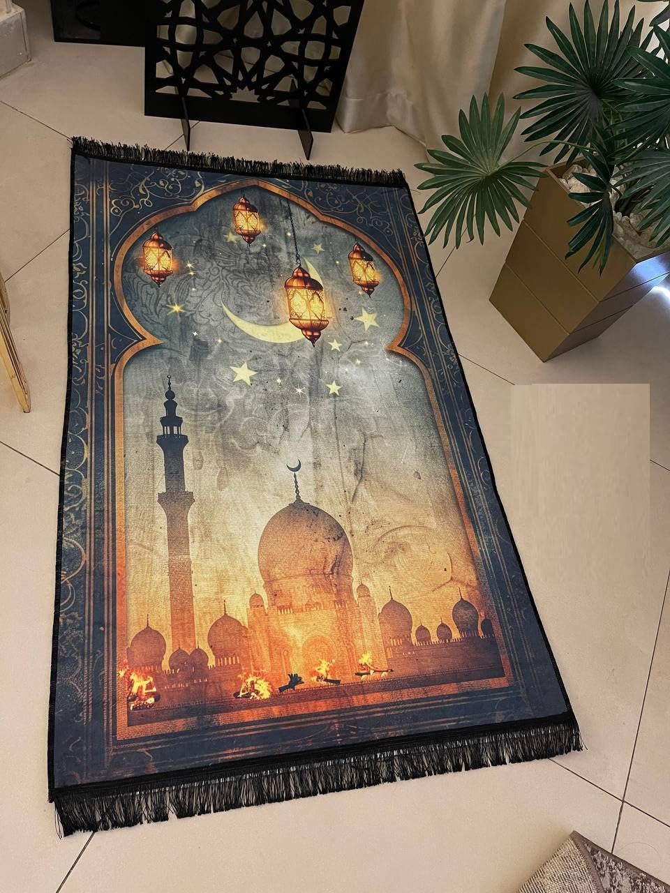 Large prayer mat, imported velvet.