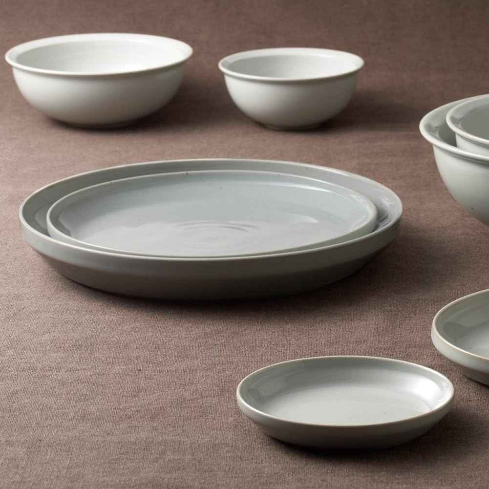 KINTO Rim Plate – White, 240mm (Set of 2)