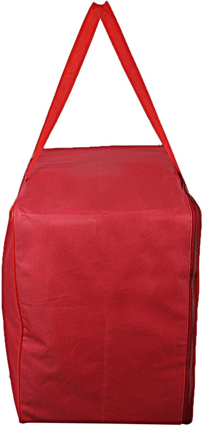 Fun Homes Small Foldable Underbed Storage Bag – Lightweight Rexine Jumbo Organizer with Zipper & Handle