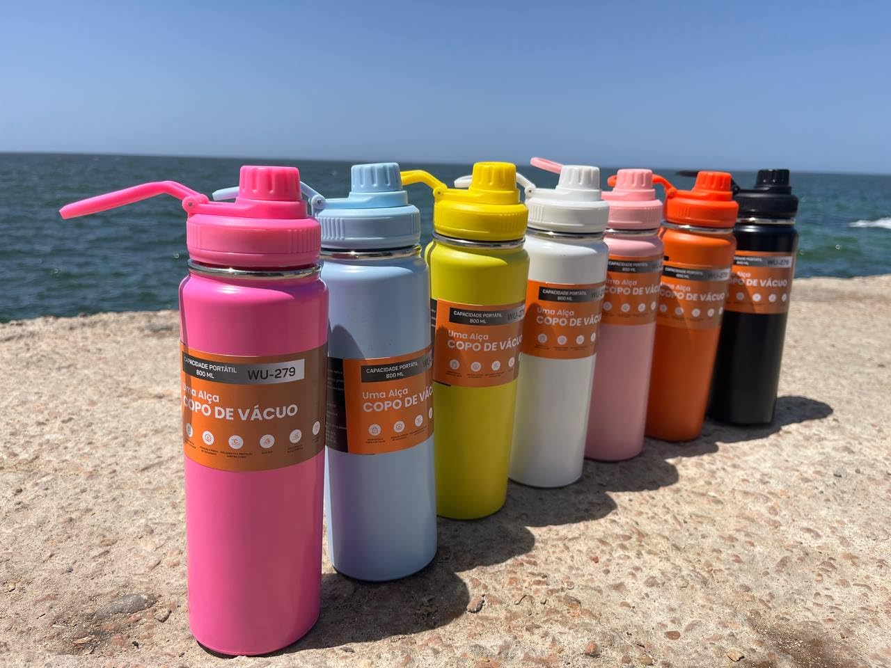 800ml Vacuum Insulated Stainless Steel Thermal Bottle, Leakproof, BPA Free, Hot/Cold Sports Water Bottle for Coffee, Tea, Travel- Purple - Safqqa Egypt