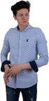 White Rabbit Men's Printed Long-Sleeve Shirt with Side Logo