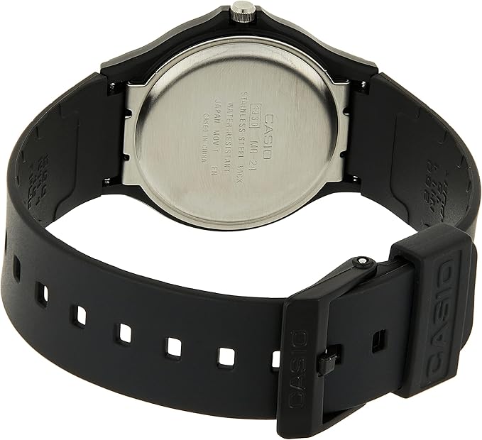 Casio Men Watch MQ-24-9ELDF Gold Dial Black Band Casual Quartz – Safqqa Egypt