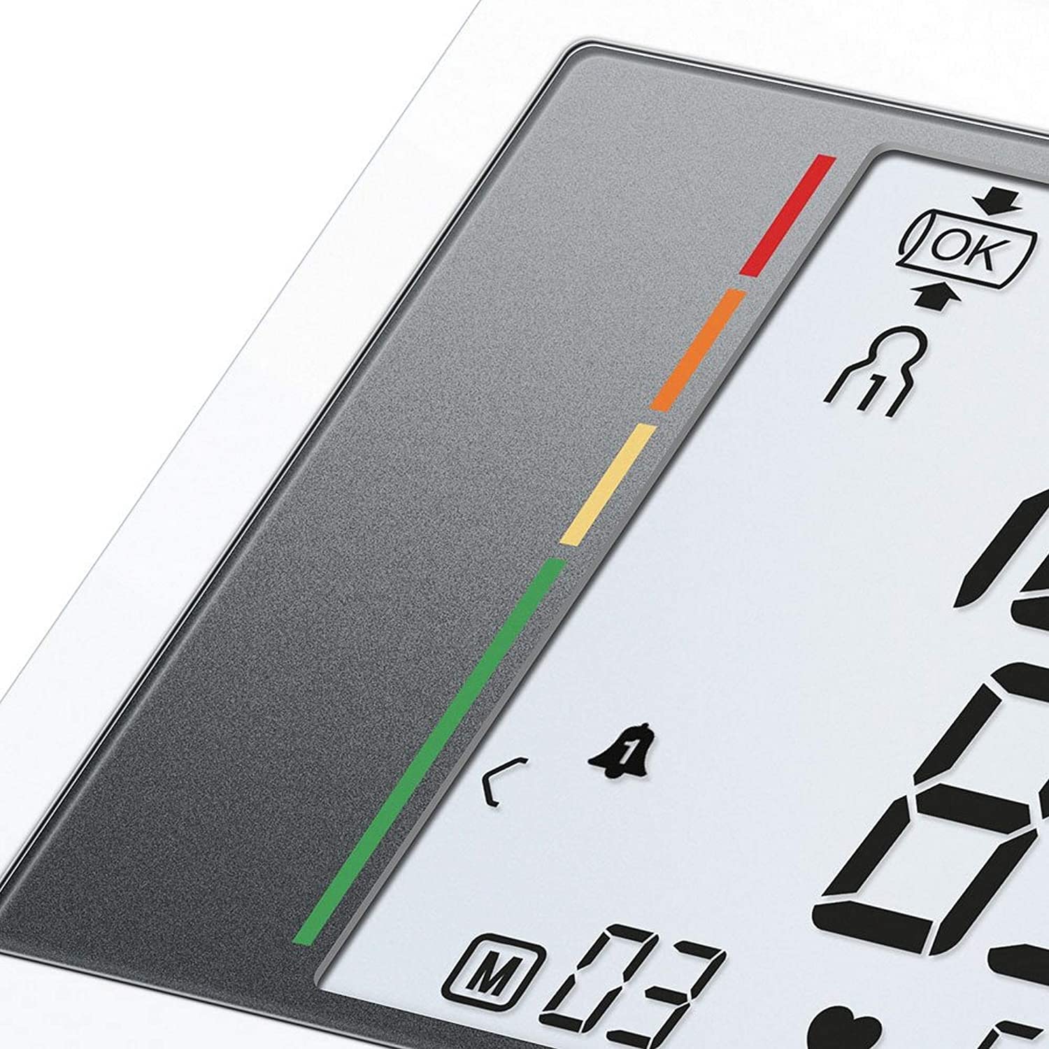 Beurer BM28 Upper Arm Blood Pressure Monitor with Patented Resting Indicator for Accuracy, Cuff Position Assistance and Colour-Coded Risk Indicator - with adapter