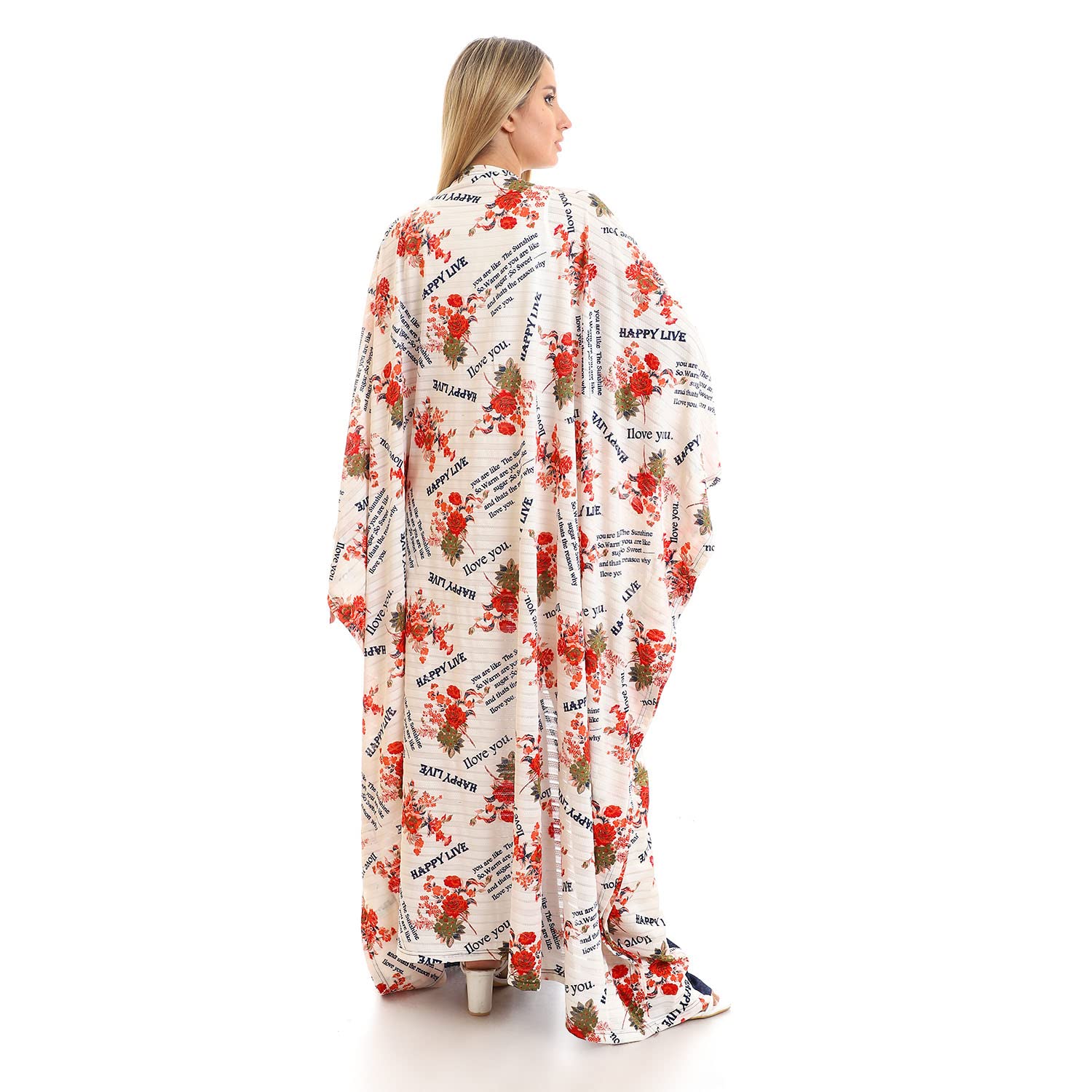 JAMILA Short Sleeves Slip On Self Printed Cardigan,Ideal for layering over tops, dresses, or casual outfits.