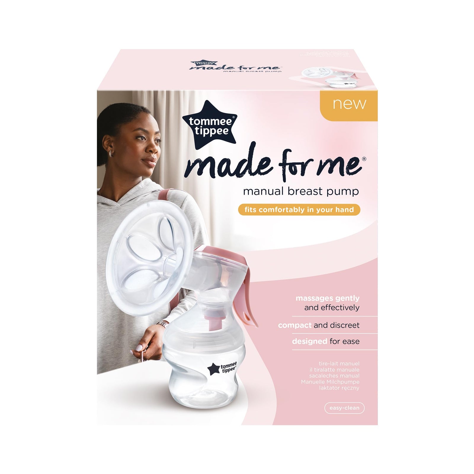 Tommee Tippee Manual Breast Pump Clear Portable Milk Pump