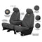 Covercraft Carhartt Seatsaver Front Row Custom Fit Seat Cover For Select Jeep Wrangler/Wrangler Jk Models - Duck Weave