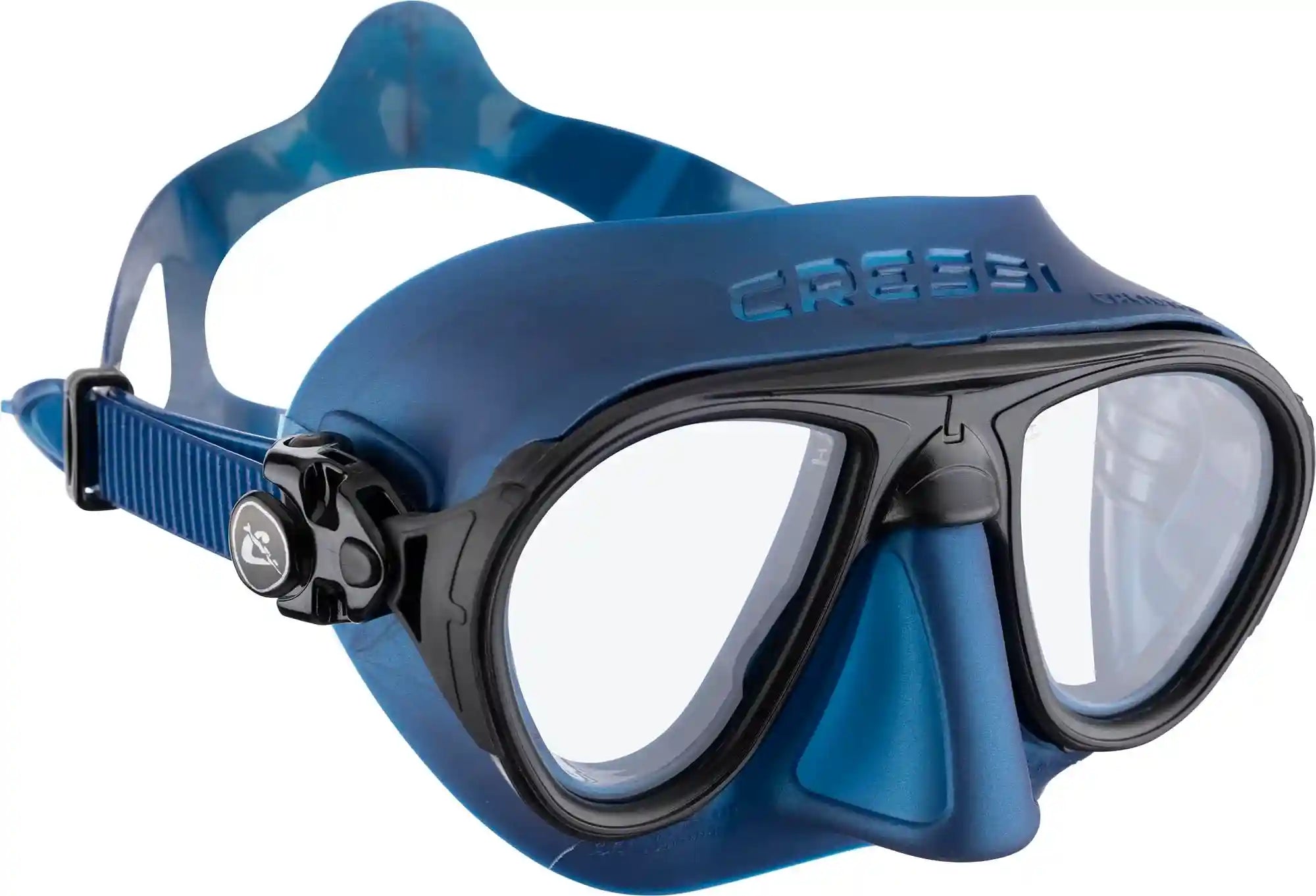 Cressi Calibro Low-Volume Two-Lenses Snorkeling Mask - Blue - Safqqa Egypt