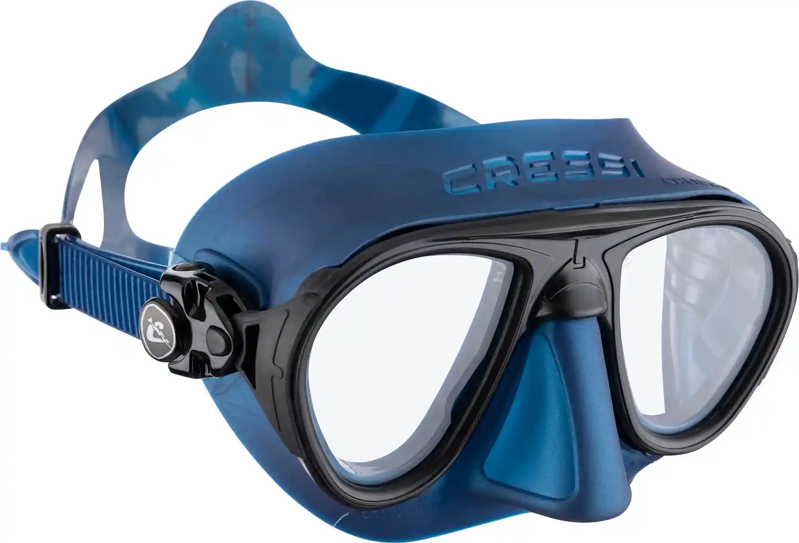 Cressi Calibro Low-Volume Two-Lenses Snorkeling Mask - Blue - Safqqa Egypt
