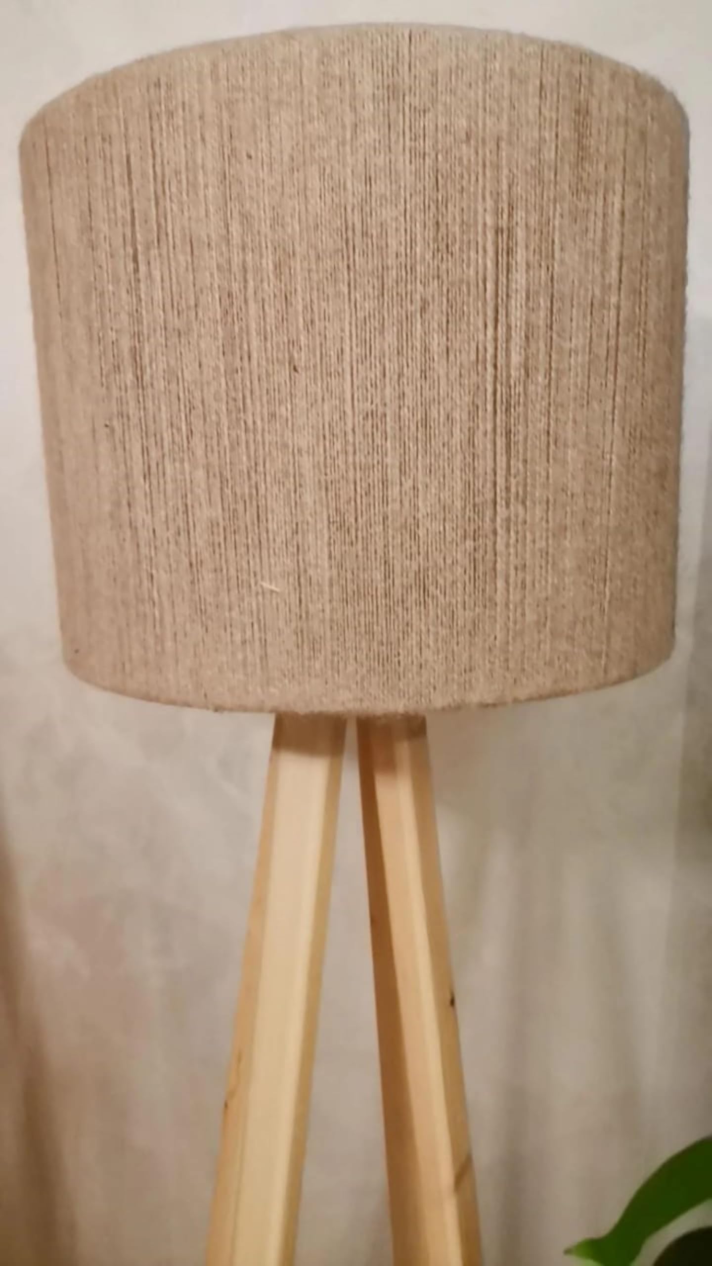 HAYAH LABORATORIES A floor Chandelier Cover Made Of Burlap Threads , Without Box - Safqqa