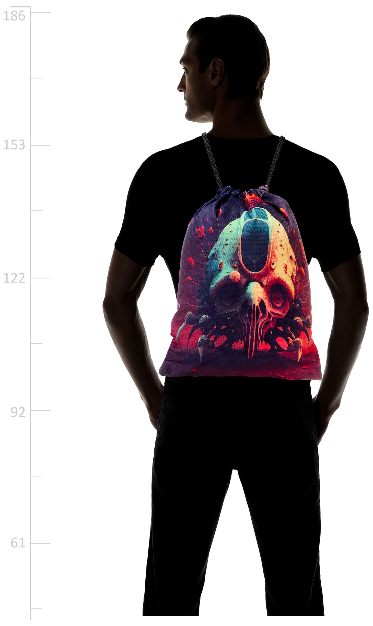 TAT DRAWSTRING BAG - 928, MultiColor, Large