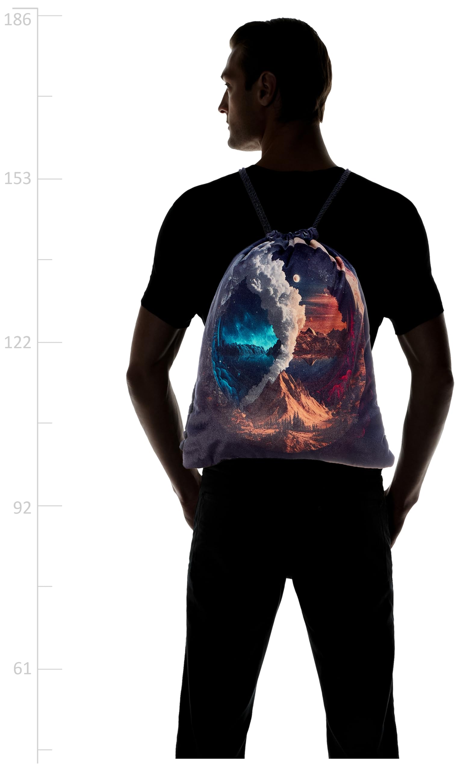 شنطة برباط من تات - 648، متعددة الألوان، مقاس كبير L