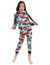 Kady Girls Printed Long Sleeves T shirt with Drawstring Elastic Waist Pants Pajama Set