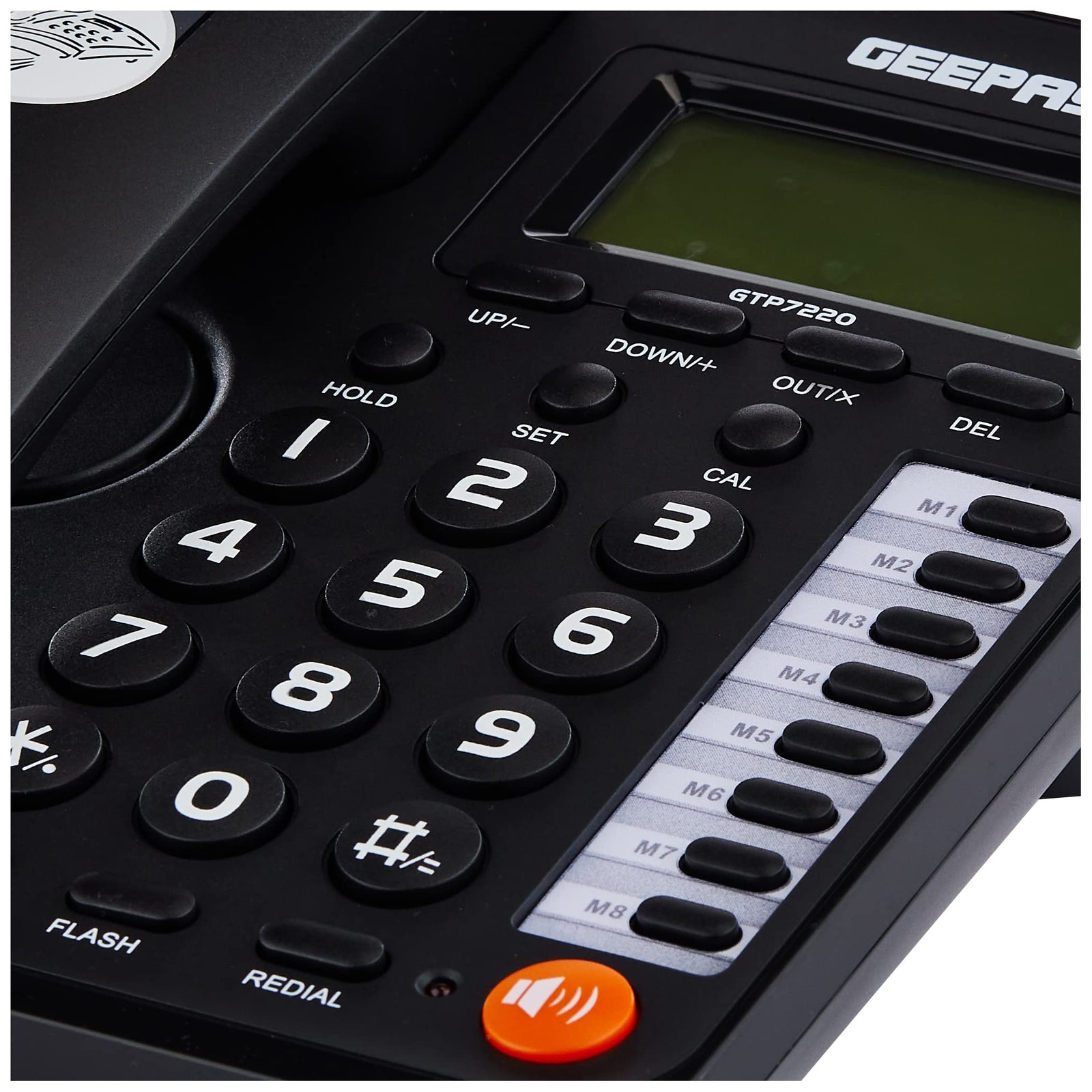 Geepas Executive Telephone with Caller ID – GTP7220 – Landline Phone