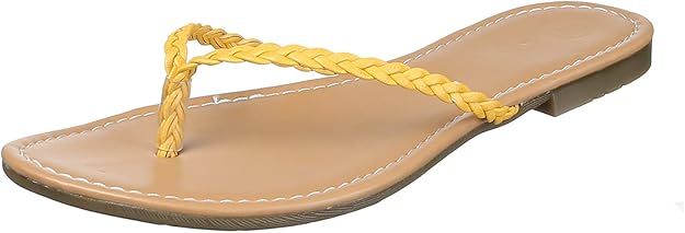Club Aldo Faux Leather Braided-Strap Toe-Post Slippers for Women