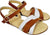 Summer Slingback Velcro Closure Flat Sandals for Girls
