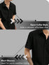 GRECIILOOKS Men Button-Down Shirt Black Casual Formal Top