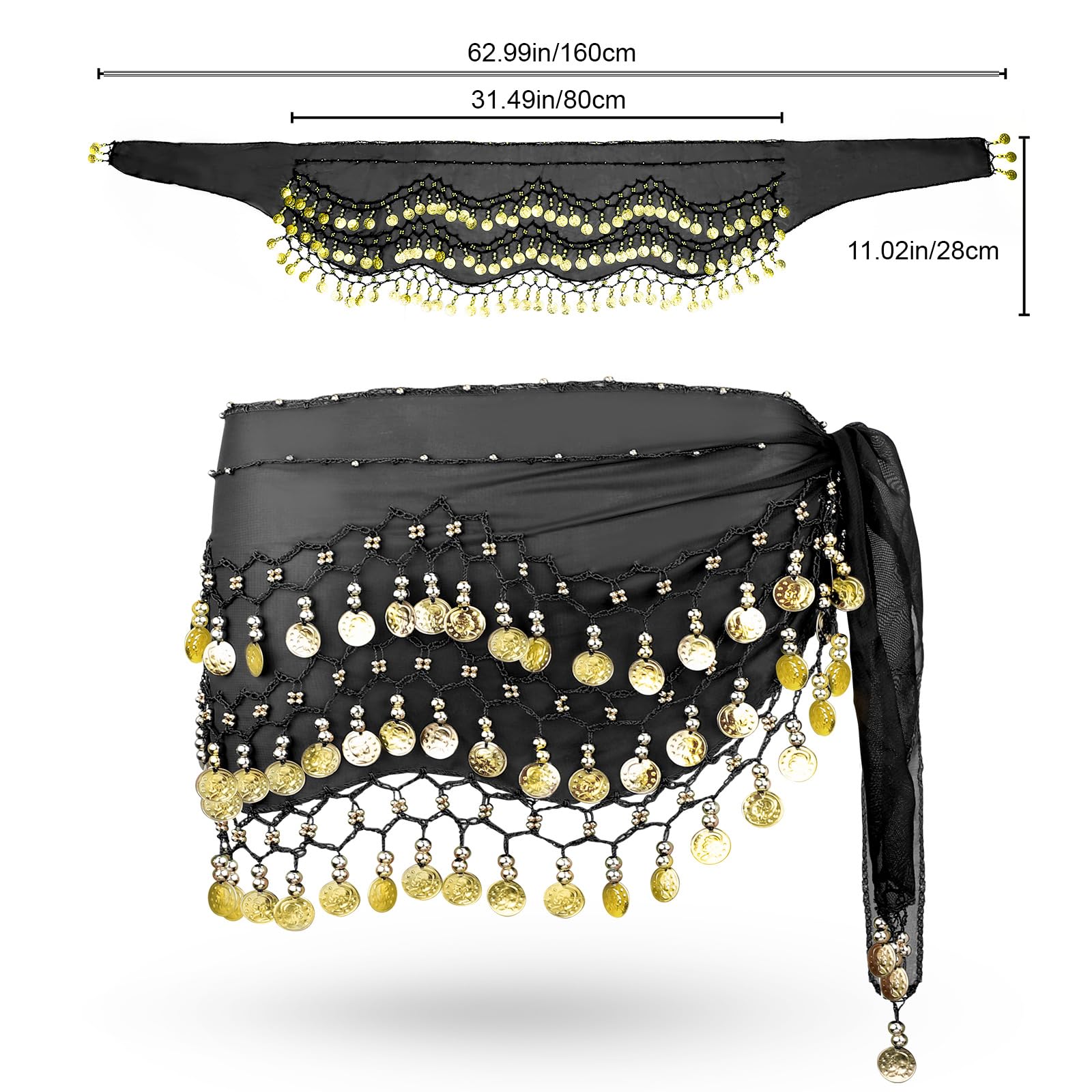 COSICS Belly Dance Hip Scarf - Safqqa Egypt