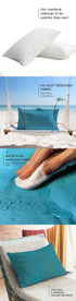 Home N Décor CORP 2501 (10) Waterproof Outdoor Throw Billow Cushion 3-Pieces, 125 cm Length x 50 cm Width x 8 cm Height, Cadet Gray