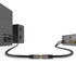 KabelDirekt 474 2m RCA/phono extension lead cable, audio/digital/video (coax male to female, for subs/amps/Hi-Fis, analogue/digital audio or composite video, 75 ohm) black