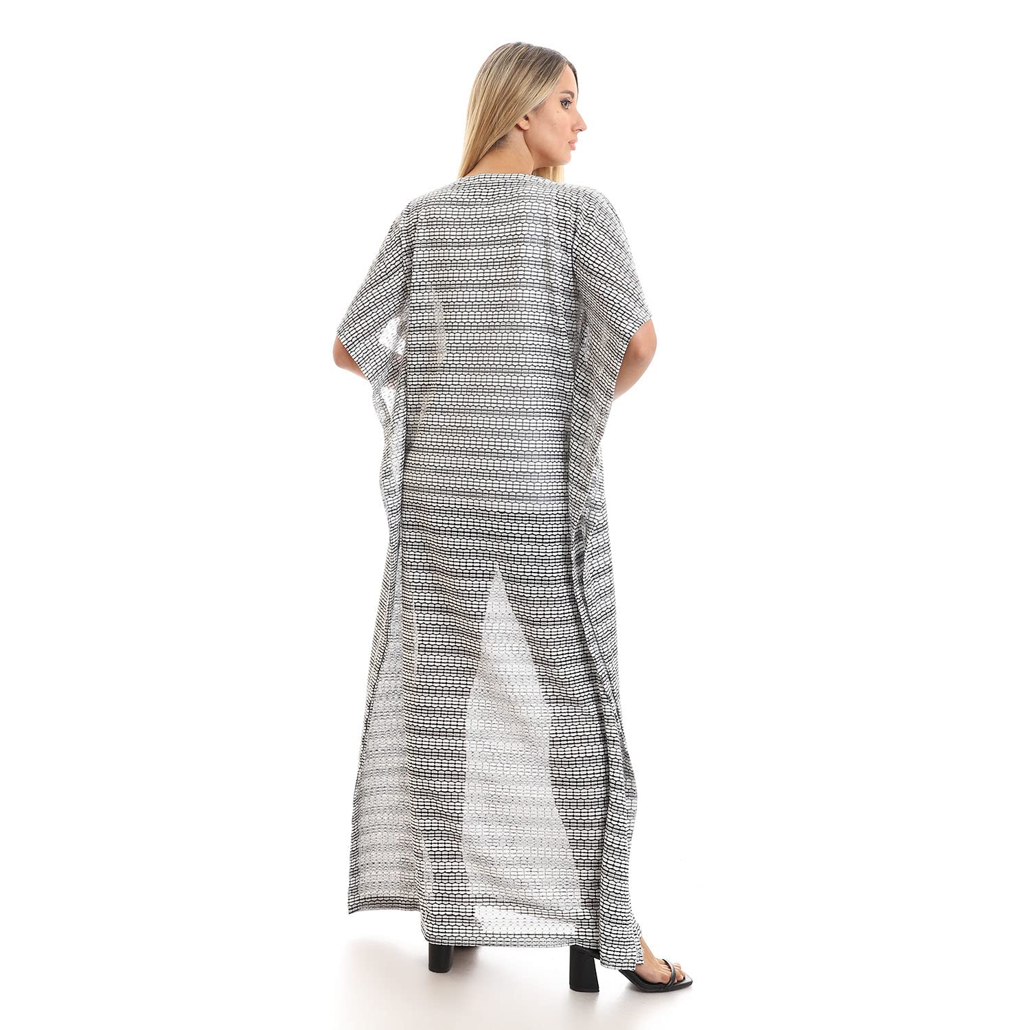 JAMILA Wide Scoop Neck Slip On NightDress For Women,Ideal for nightwear, lounging, or home relaxation.