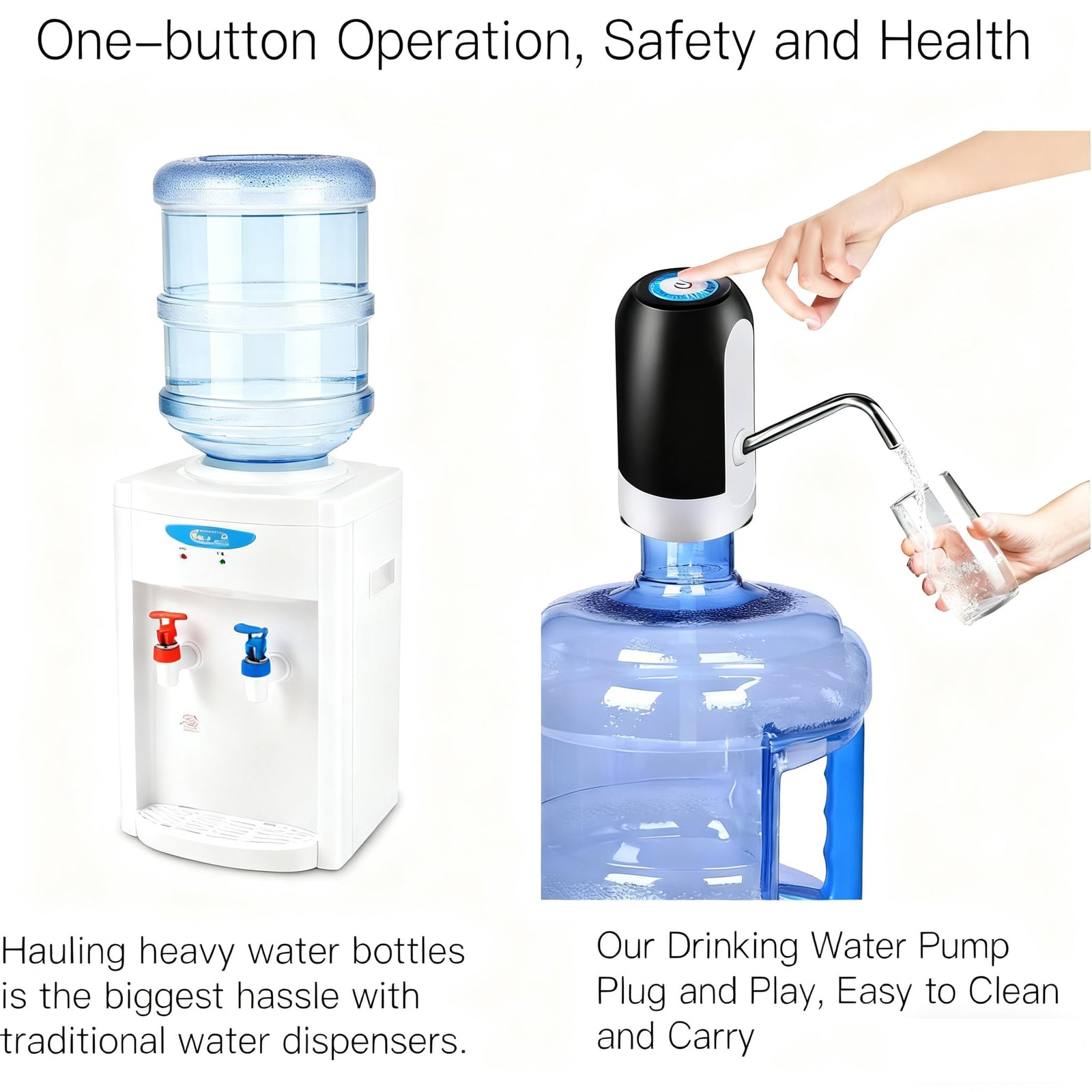 Water Bottle Pump 5 Gallon Water bottle dispenser USB Charging Automatic Drinking Water Pump Portable Electric Water Dispenser Water Bottle Switch