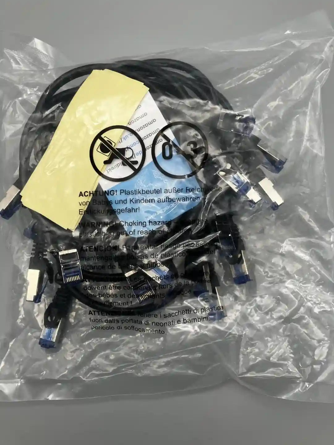 KabelDirekt German Engineered Ethernet Cat6 Cable, F/UTP Shielding, RJ45 Plug, Pack of 10 Cables, 0.5m – Safqqa Egypt