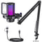 MAONO Gaming USB Microphone, Noise Cancellation Condenser mic with Mute, Gain, Monitoring, Boom Arm for Streaming, Podcast, Twitch, YouTube, Discord, PC, Computer, PS4, PS5, Mac, GamerWave DGM20S