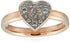 Guess UBR79029-56 Stainless Steel Stone Engraved Logo Ring for Women - Gold
