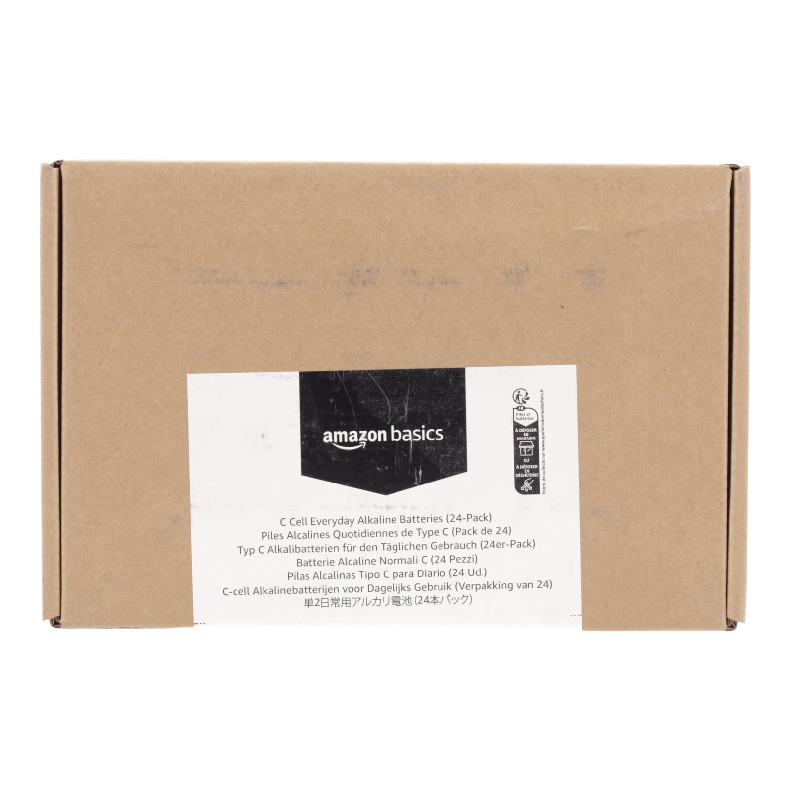بطاريات أمازون بيسكس C – 24 قطعة، 1.5 فولت، عمر تخزين 5 سنوات