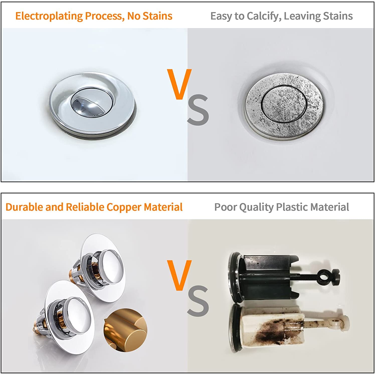 Wawasia Universal Bathroom Sink Stopper Stainless Steel – Safqqa Egypt